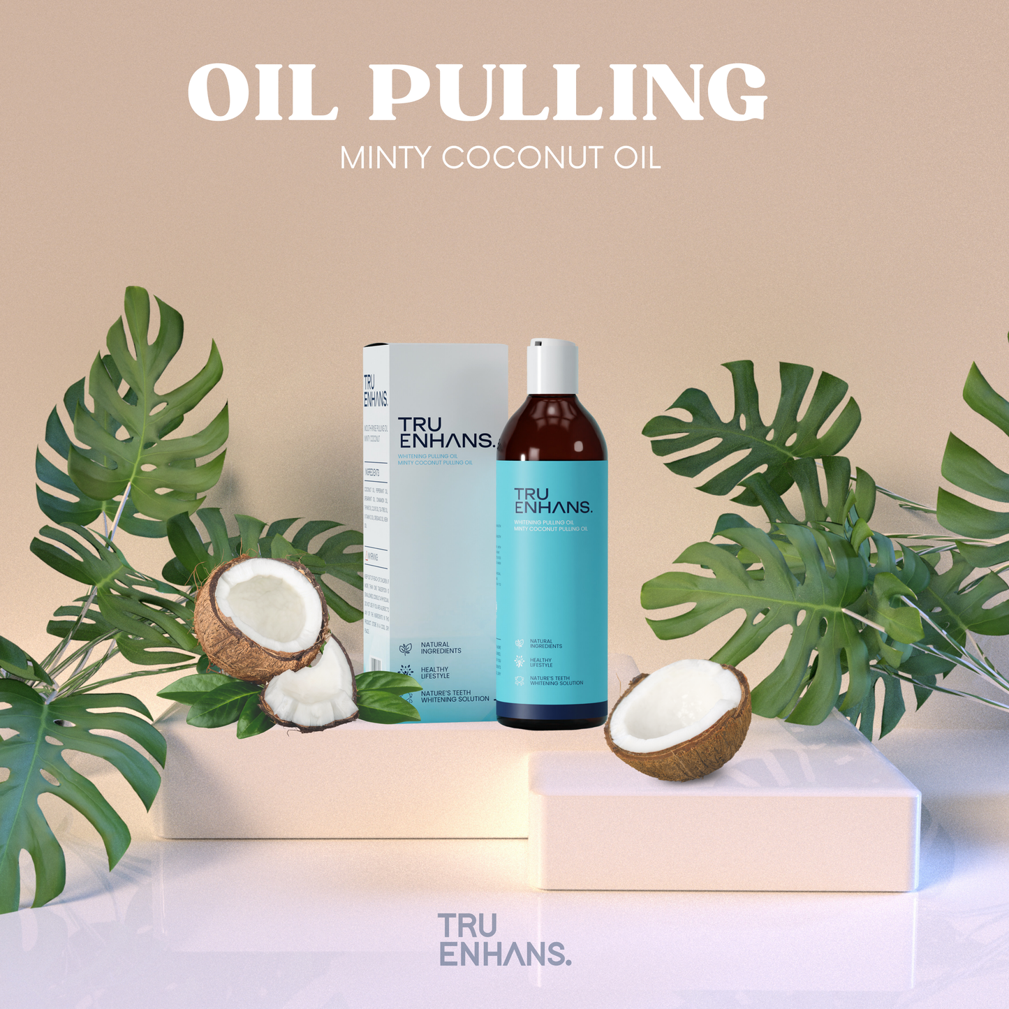 Minty Coconut Oil Pulling